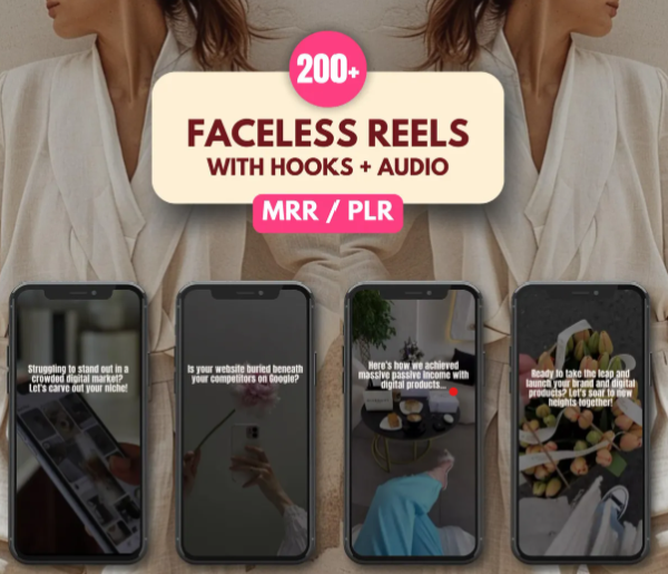 200+ Faceless Reels with Hooks & Audio Bundle – The Ultimate Content Creator's Dream!